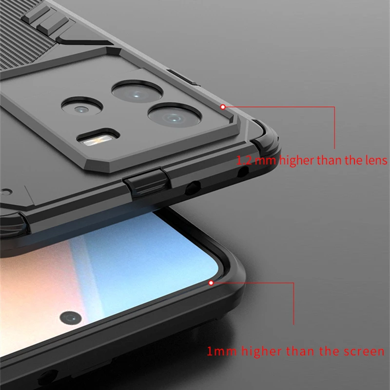 For vivo iQOO Neo6 Case For vivo iQOO Neo6 Cover Armor Hard Silicone Invisible Holder Protective Cover For vivo iQOO Neo 6 Case