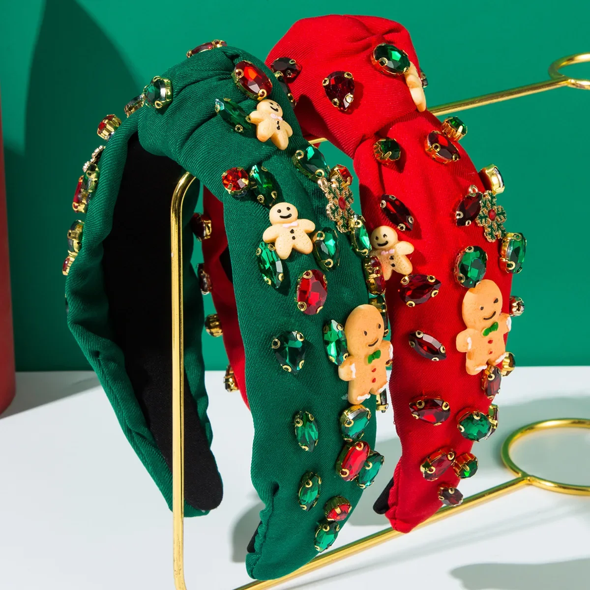 Новинка 2024 рождественские аксессуары для пряничного человечка со снежинками