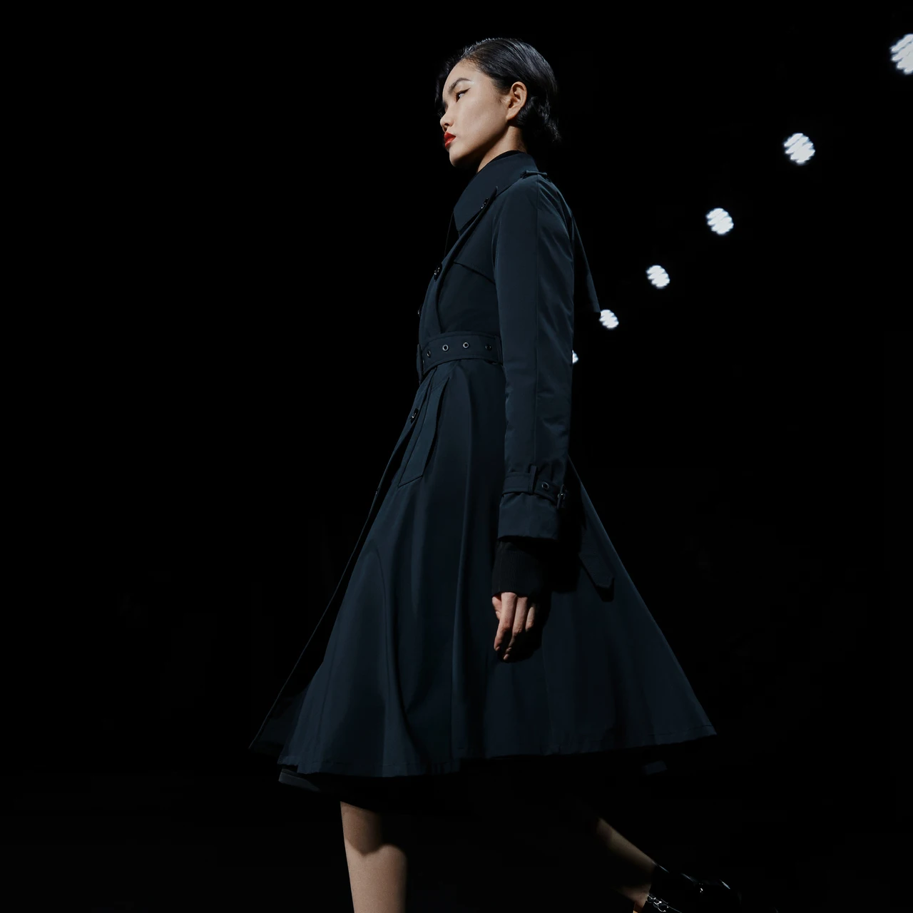 BOSIDENG пар шоу женщин гусиный пух куртка Тренч высокого качества теплый B00146254