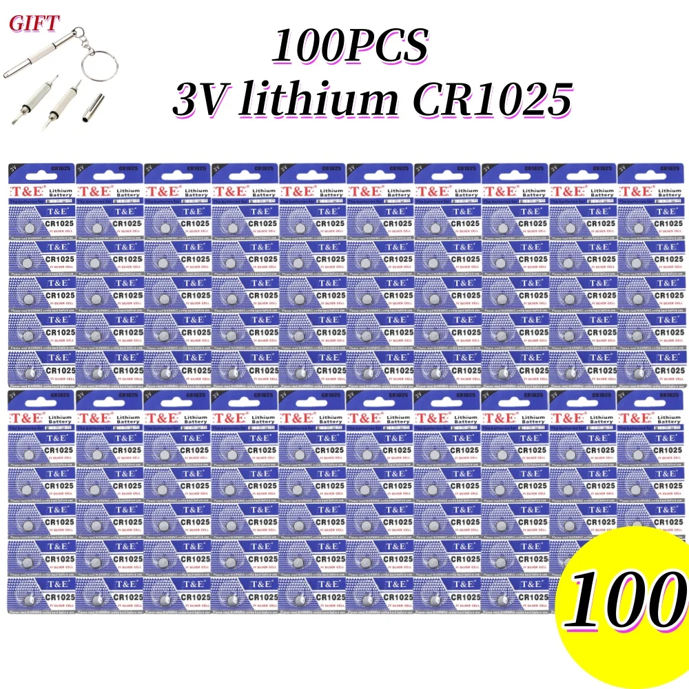 Кнопочные батарейки 3 В литиевая батарея KL1025 BR1025 LM1025 DL1025 CR 1025 5033LC для игрушек