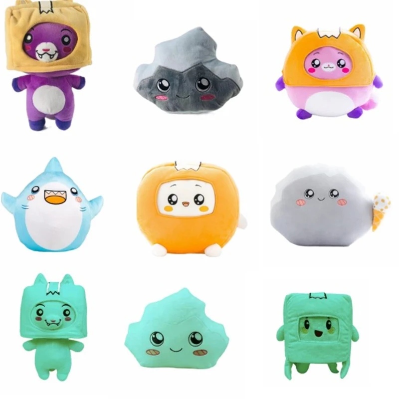 

Lankybox светится в темноте плюшевая Фокси коробка Ghosty Lanky коробка Съемная мягкая игрушка подарок для детей превращающаяся кукла для девочки по...