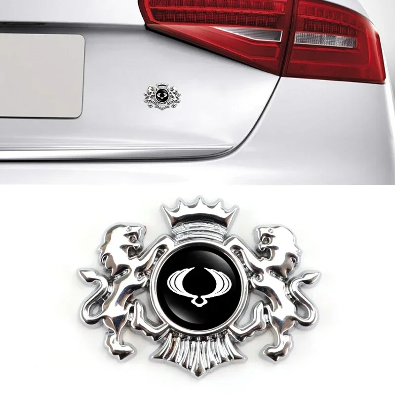 

Наклейка с эмблемой автомобиля из сплава, стиль льва для SSANG YONG Actyon Rexton Kyron Korando Rodius Chairman Musso XLV, украшение для авто значка