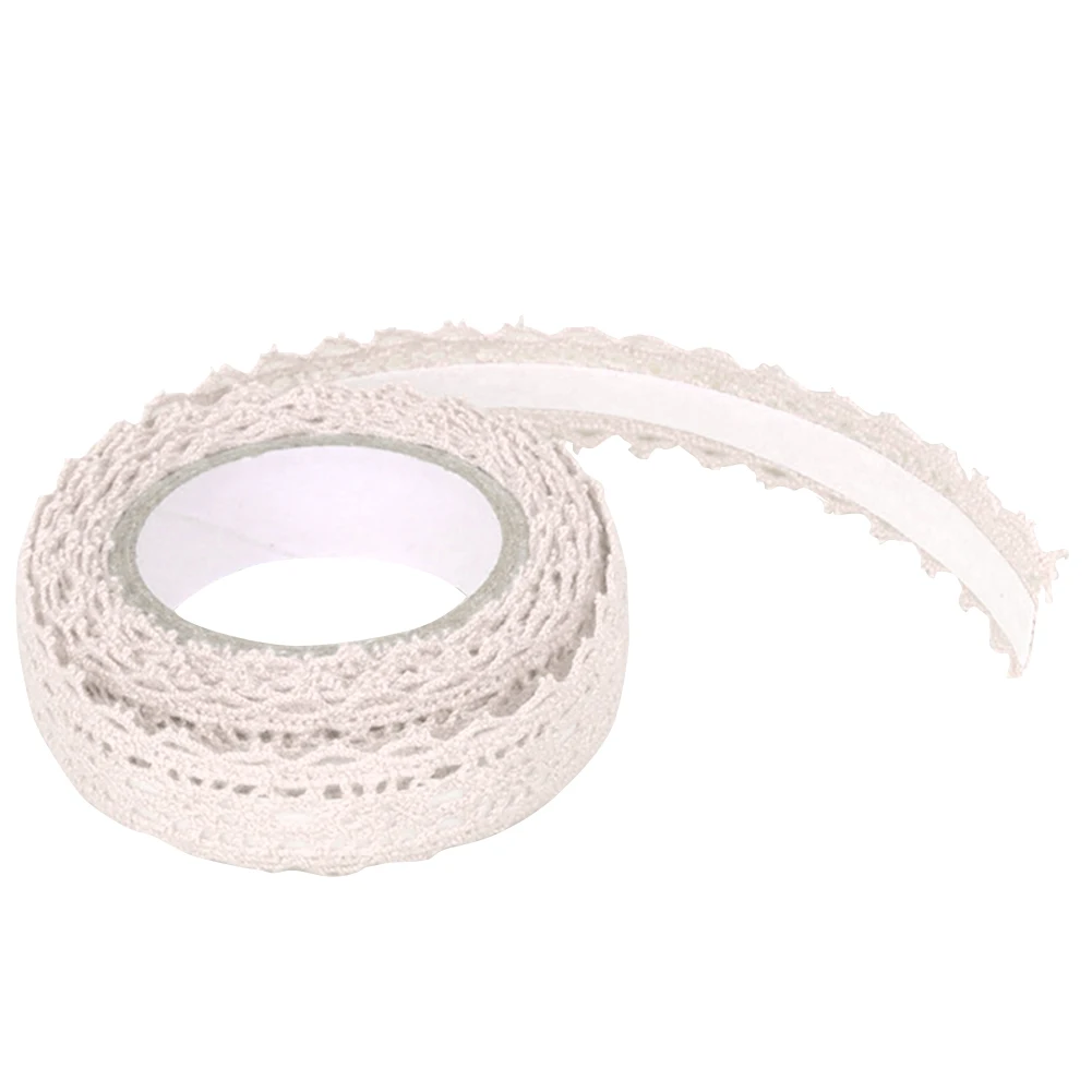 

Wedding Christmas Cloth Tape Scrapbooking Decorative Lace Ribbon Gifts DIY Craft Sticker Multipurpose Home Wrap Self Adhesive