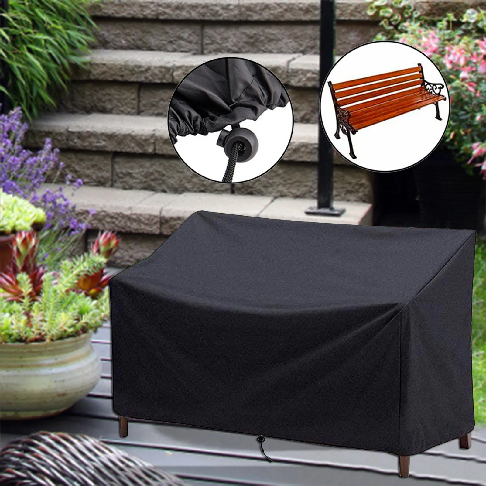 

Couch Cover Outdoor Garden Park Terrace Cover Furniture Sofa Lying Chair Table Dust 210D Cloth Patio Sofa Covers