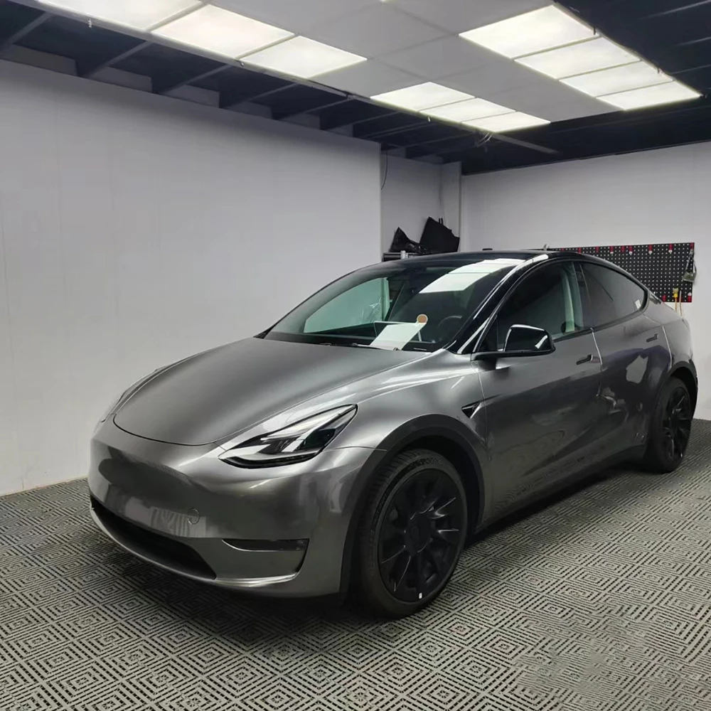 Wrapmaster PET глянцевая жидкая металлическая агатовая серая автомобильная обертка