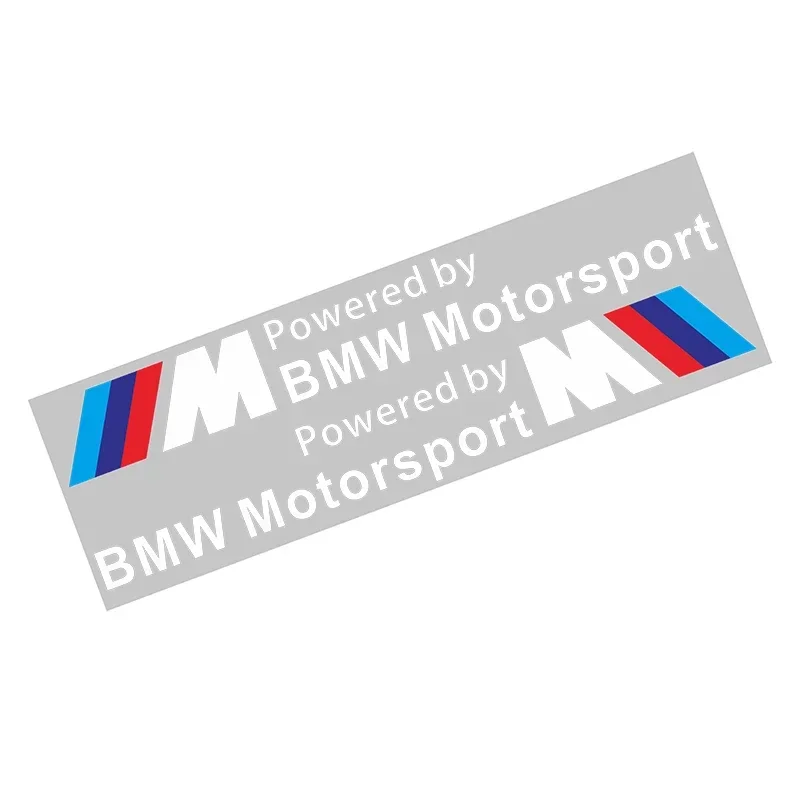 2 шт. наклейка M Motorsport светоотражающая на боковую дверь автомобиля для BMW X1 X3 X5 X6 M3 M5