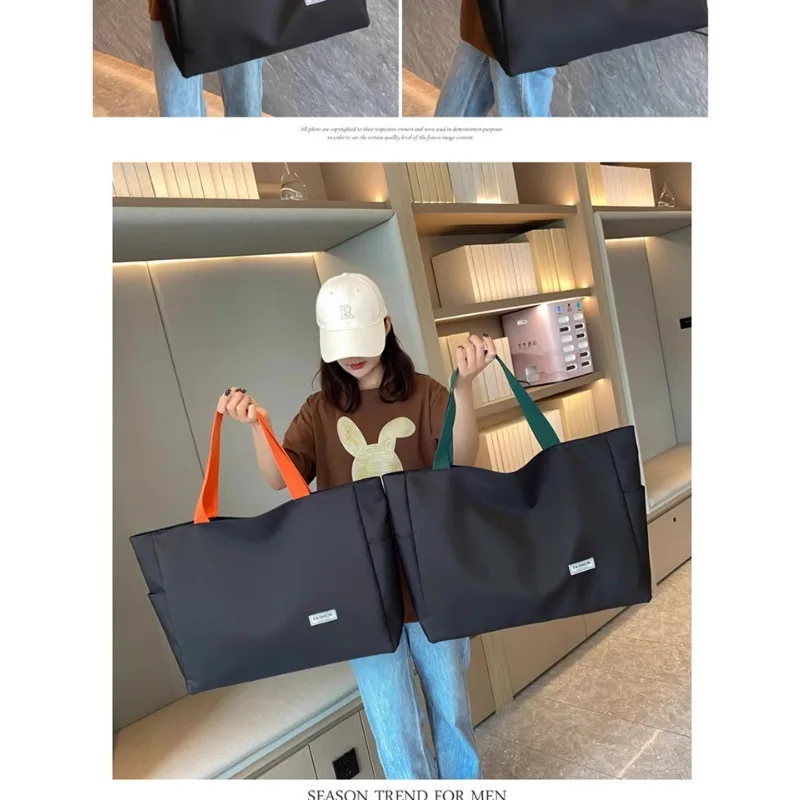 

New Golf Clothing Bag Women's Dry and Wet Separation Canvas Bag Large Capacity Handbag