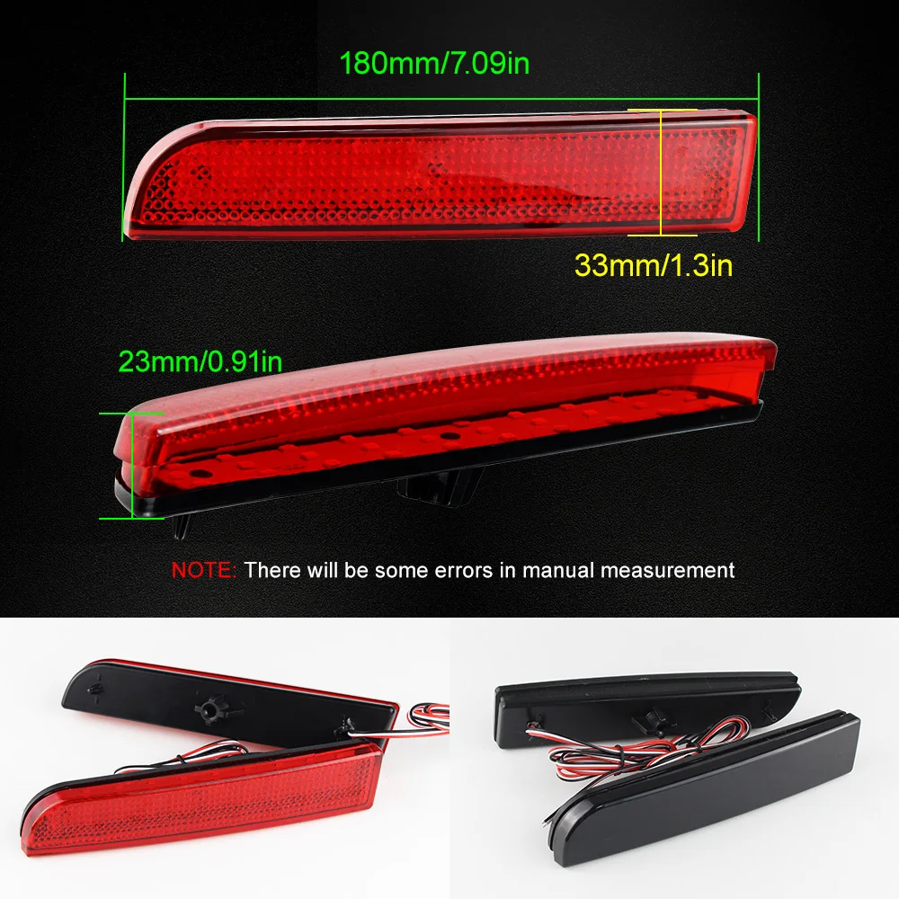 Комплект светодиодных отражателей заднего бампера и противотуманных фар для