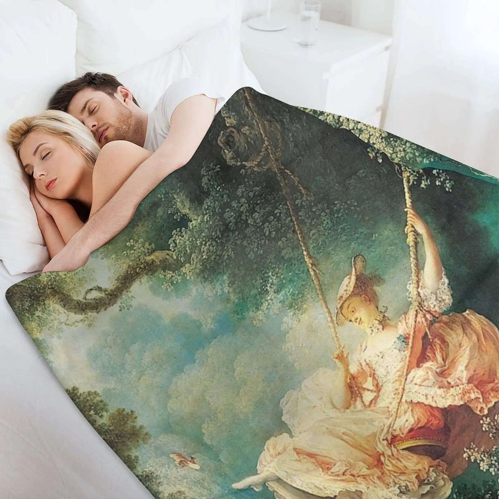 HD. The Swing by Jean Honor?? Fragonard Мягкое плед