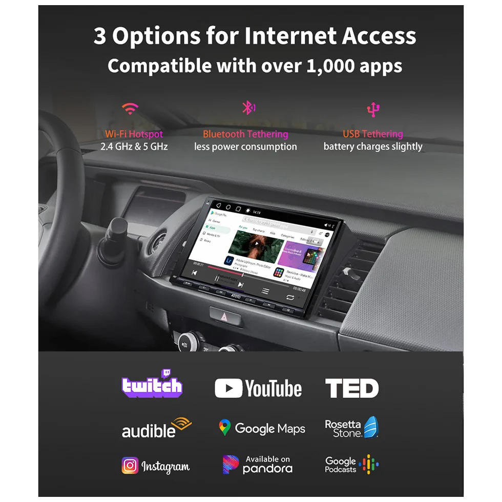Мультимедийная магнитола ATOTO A6PF стерео-система на Android с 7 &quotэкраном GPS Wi-Fi