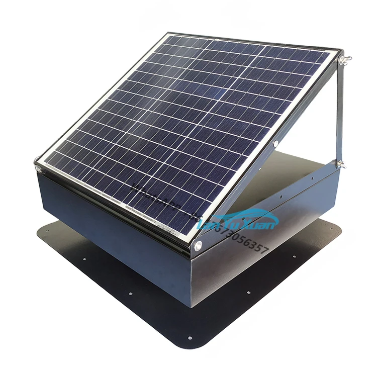 

2 sets 14" Attic Exhaust Fan Solar Roof Ventilation For Residential Warehouse Greenhouse Poultry Exhaust Fan