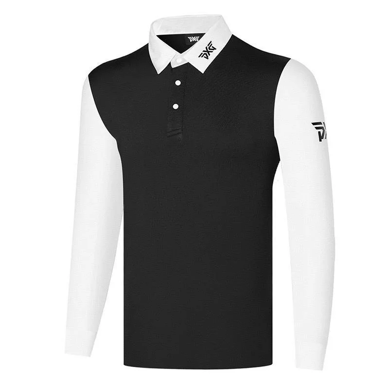 

New Golf men's long-sleeved T-shirt quick-drying breathable loose ball clothing clothes sports leisure polo shirt