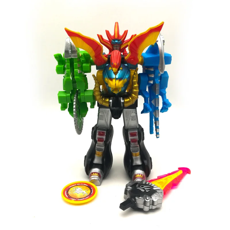 

Transformation Super Sentai Dinosaur Ranger 5in1 Assembled Dinozords Megazord Robot Action Figures Children Toys Gifts