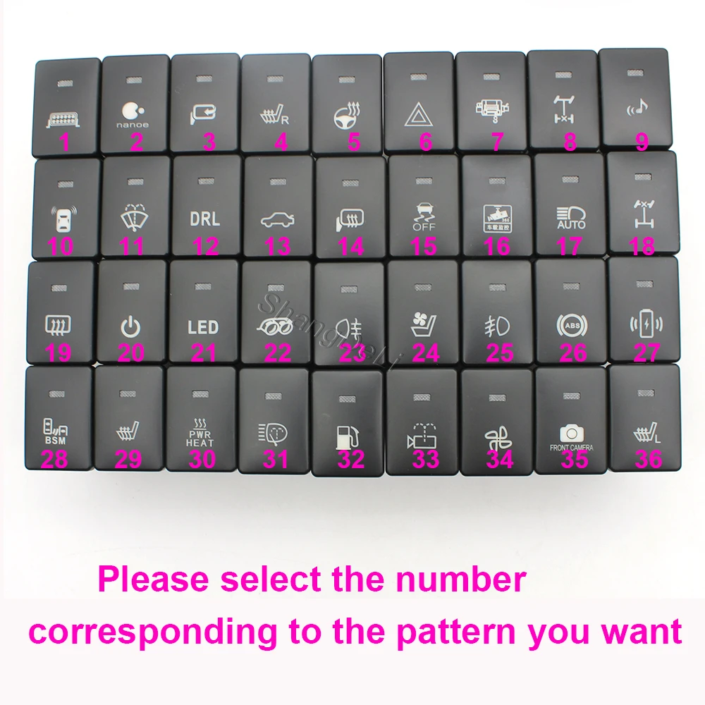 

Автомобильный светодиодный светильник DRL, радар, включение и выключение камеры, кнопка переключения зеркала для Mitsubishi Outlander Eclipse Cross 2018, Pajero Sport Triton