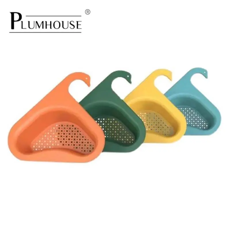 

Multifunction Swan Sink Filter Shelf Kitchen Sink Strainer Drain Fruit Vegetable Drainer Basket Sponge Rack Storage Tool Basket