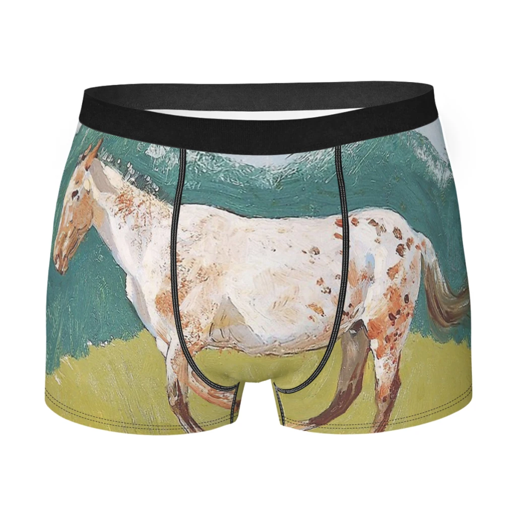 Frederic Remington Untitled Horse Man's Boxer Briefs Animals Breathable Creative Underpants High Quality Print Shorts Birthday