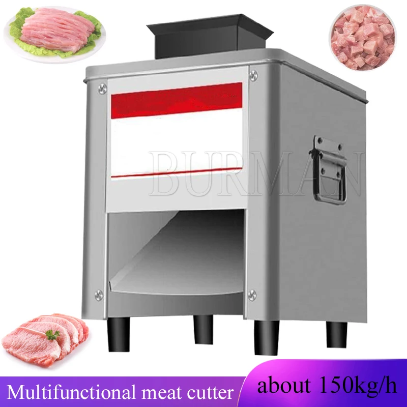 Электрическая машина для резки мяса коммерческая овощей из нержавеющей стали