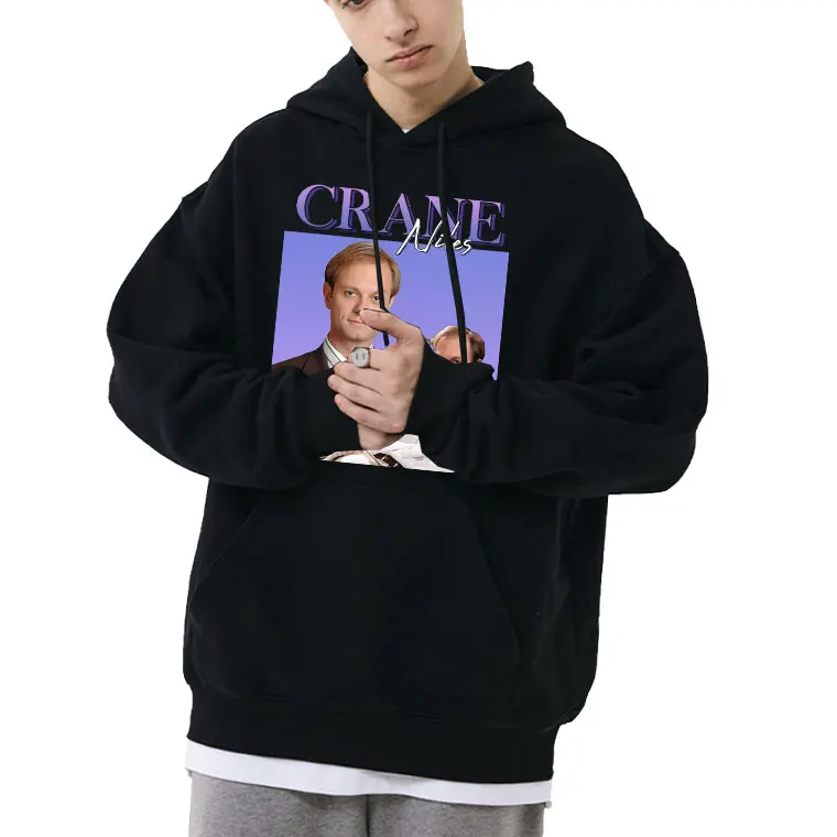 

Niles Crane Graphic Hoodie Regular Unisex Punk Rock Hoodies New Men Women Fashion Vintage Sweatshirt Men's Oversized Streetwear