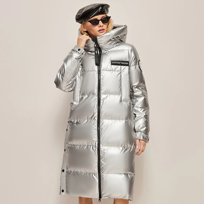 

European and American Foreign Trade Parker Cotton Coat 2022 Winter Long Warm Zipper Down Jacket