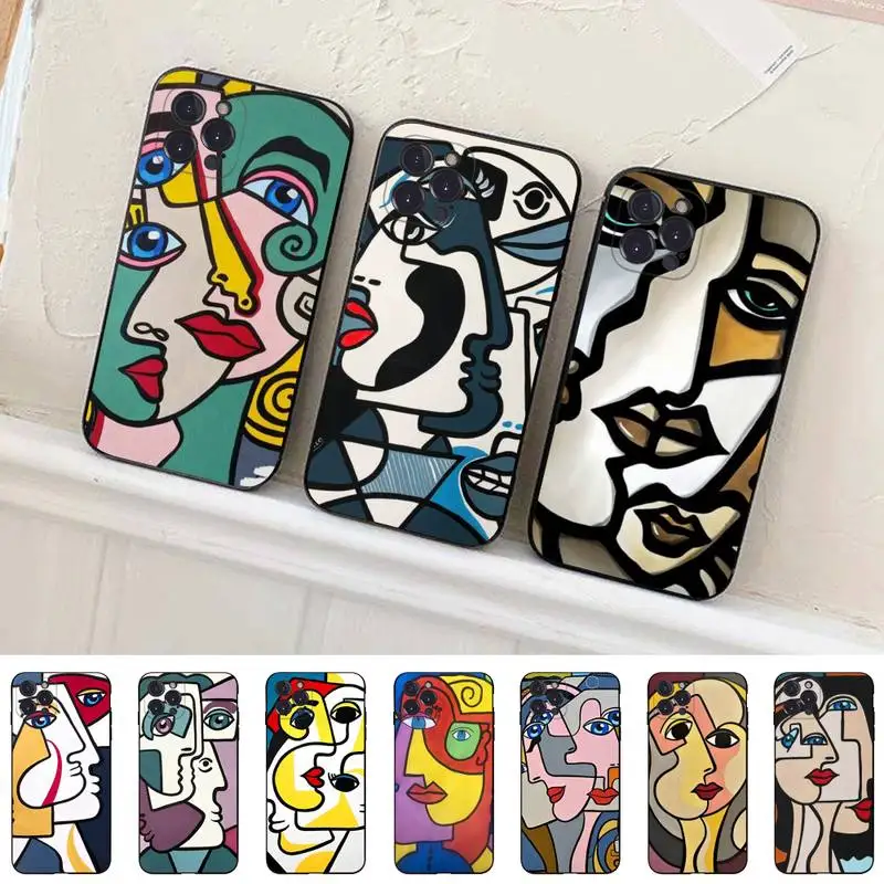 

Picasso Abstract Art Phone Case For iPhone 14 11 12 13 Mini Pro XS Max Cover 6 7 8 Plus X XR SE 2020 Funda Shell