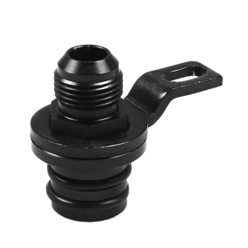 

Rear Seat Respirator Adapter Black 10AN AN10 Rear Block Breather Fitting Adapter for Oil Catch Can B16 B18 B20