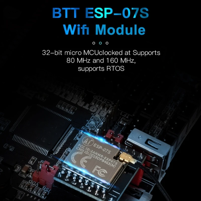 

ESP-07S 32-бит Micro MCUclock макетная плата Wi-Fi MCU модуль IPEX антенна