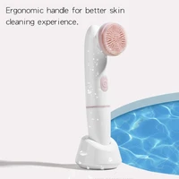 2 in 1 vibrating facial cleanser electric ultrasonic household pore facial cleanser battery type vibrating facial cleanser