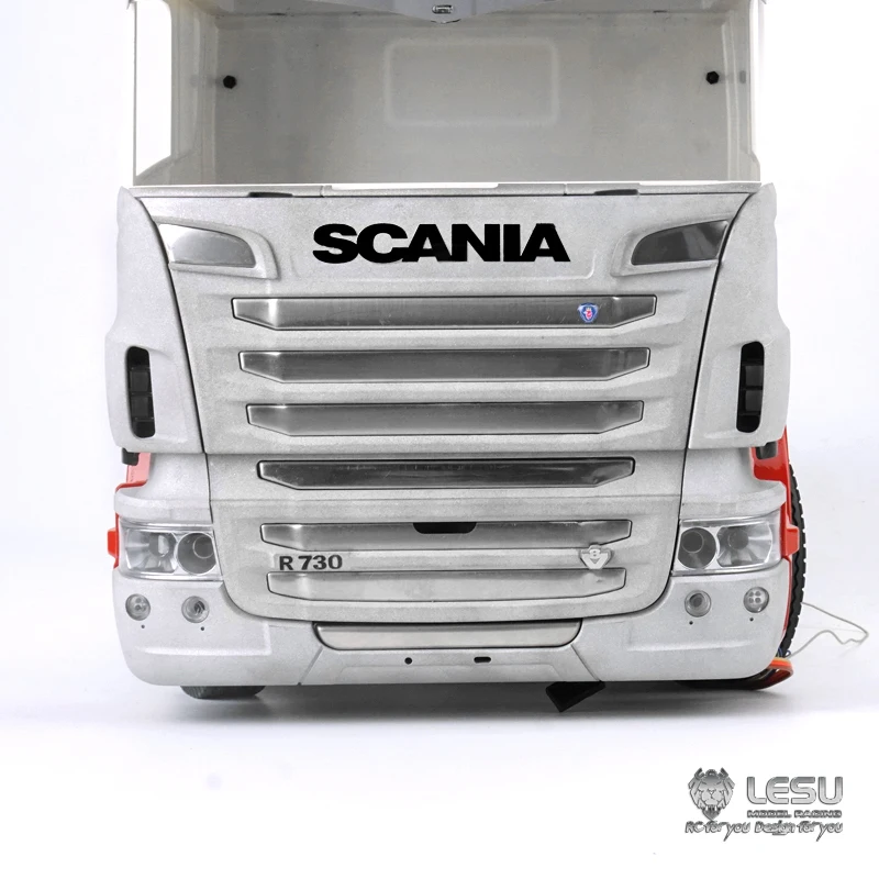 Передний передний бампер LESU 1/14 TAMIYA Scania R470 R620 изменение на R730 модель