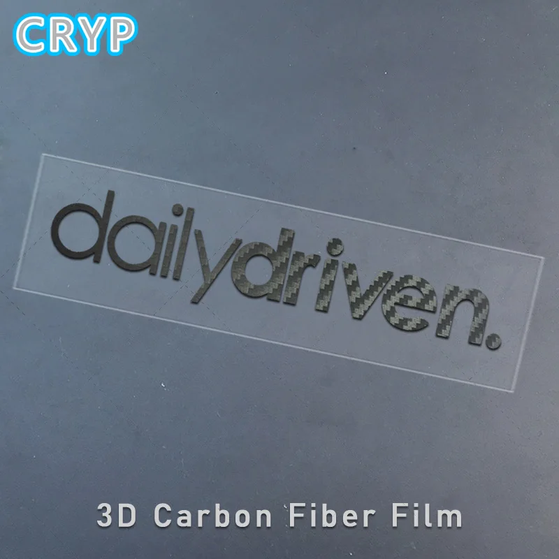 

3D Car Sticker Dailydriven Car Bumper Window Rear View Mirror Trunk Headlight Cover Motorcycle Vinyl Decal Carbon Fiber Sticker