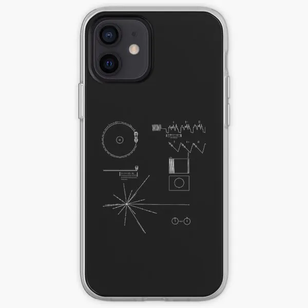 The Voyager Golden Record Iphone Tough C  Phone Case Customizable for iPhone X XS XR Max 6 6S 7 8 Plus 11 12 13 14 Pro Max Mini
