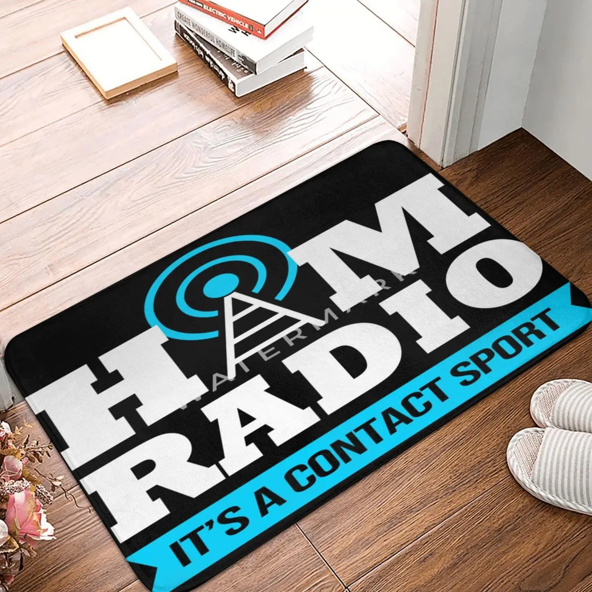 

Amateur Radio Funny Ham Radio Its A Contact Sport Carpet, Polyester Floor Mats Customizable Anti-Slip Everyday Gifts Mats