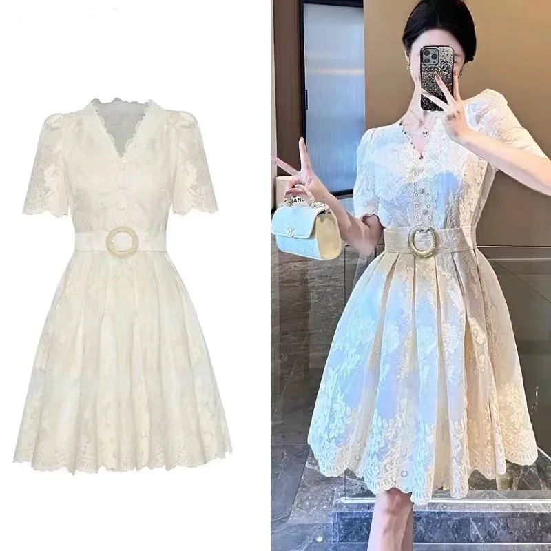 Женское Сетчатое платье с вышивкой элегантное винтажное ТРАПЕЦИЕВИДНОЕ ПЛАТЬЕ