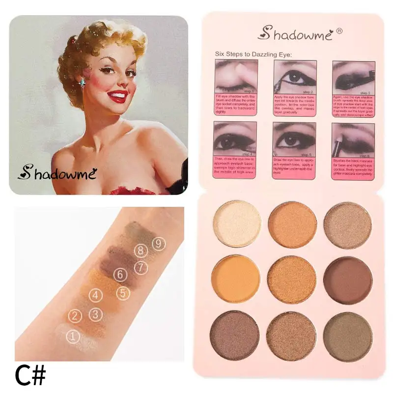 

Matte Eye Shadow Palette Makeup Shimmer Pigment Waterproof Mineral Balm Shade Nude Cosmetic Professional Eyeshadow Pallete