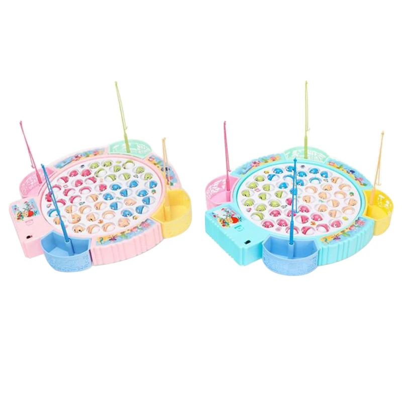 

Fishing Game Toy Set with Rotating Board Fingers Fishing Game with MusicSafe and Durable Birthday Gift ​for Toddlers