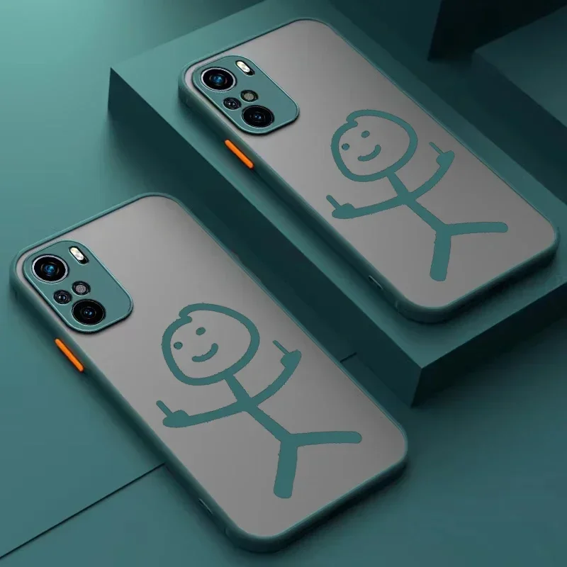 Matchstick Men Phone Case For iPhone 16 15 13 11 12 14 Pro Max Mini X XS XR 7 8 Plus SE Shockproof Bumper Covers Fundas Shells