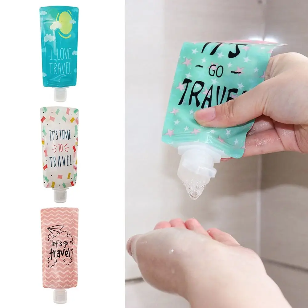 

Portable 100ml Makeup Tool Mini Lotion Bottle Travel Bottles Storage Container Liquid Dispenser Bag