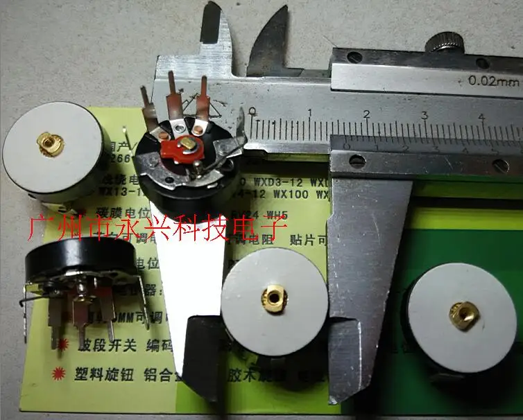 

10PCS RV16MM B503 B50K Bent Foot With Switch Radio Potentiometer Power Amplifier Volume Potentiometer