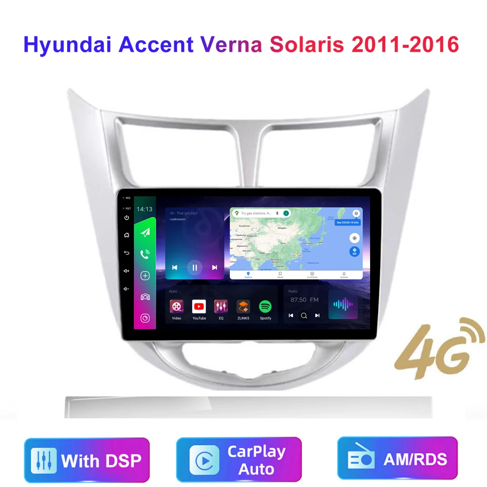 HD мультимедийный 9 дюймовый автомобильный стерео радио android GPS carplay/Авто 4G AM/RDS/DSP