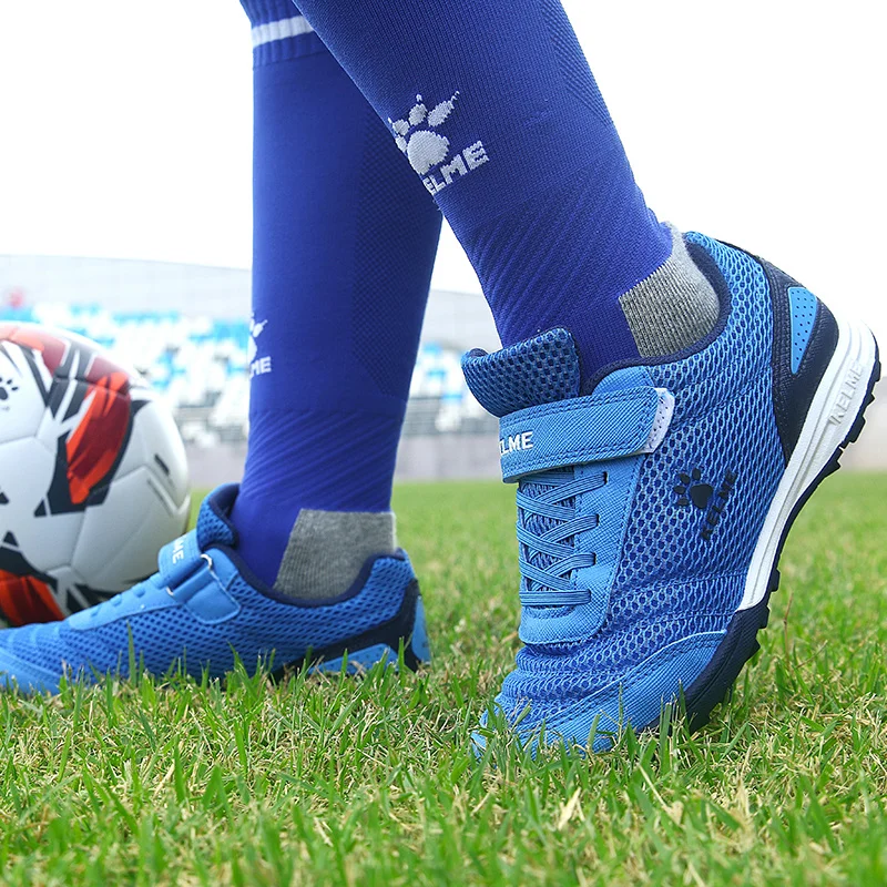 KELME TF Soccer Shoes Girl's Football Training Shoes Professional Sneakers Comfortable Non-slip Outdoor Boy's Sneakers 6873003