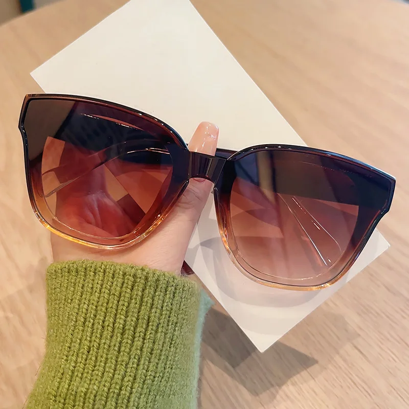 Брендовые солнцезащитные очки в оправе кошачий глаз роскошный классический