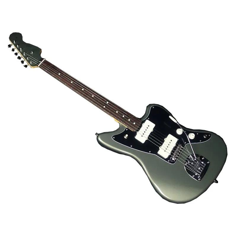 

Hybrid II Jazzmaster Jasper Olive Metallic with Matching Electric Guitar