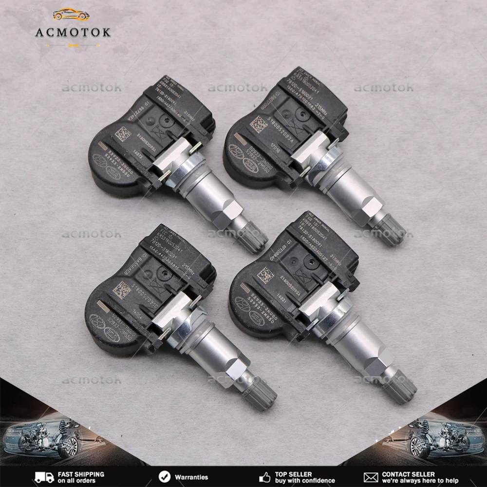 

Датчик давления в шинах 52933-3N000 52933-2M550, датчик давления в шинах TPMS для Hyundai Elantra Equus Genesis, Kia Cadenza, Forte, Optima