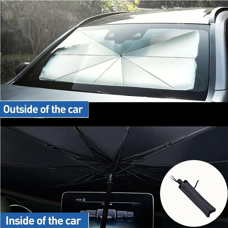 

Car Windshield Sun Shade UV Rays and Heat Sun Visor Protector Foldable Reflector Umbrella brella Shield Auto Windshield Covers