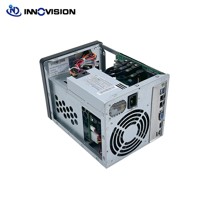 4 отсека для хранения Barebone NAS с 6 материнской платой SATA N5095 и блоком питания 150 Вт, Optonal SSD и RAM для хранения данных для дома и офиса