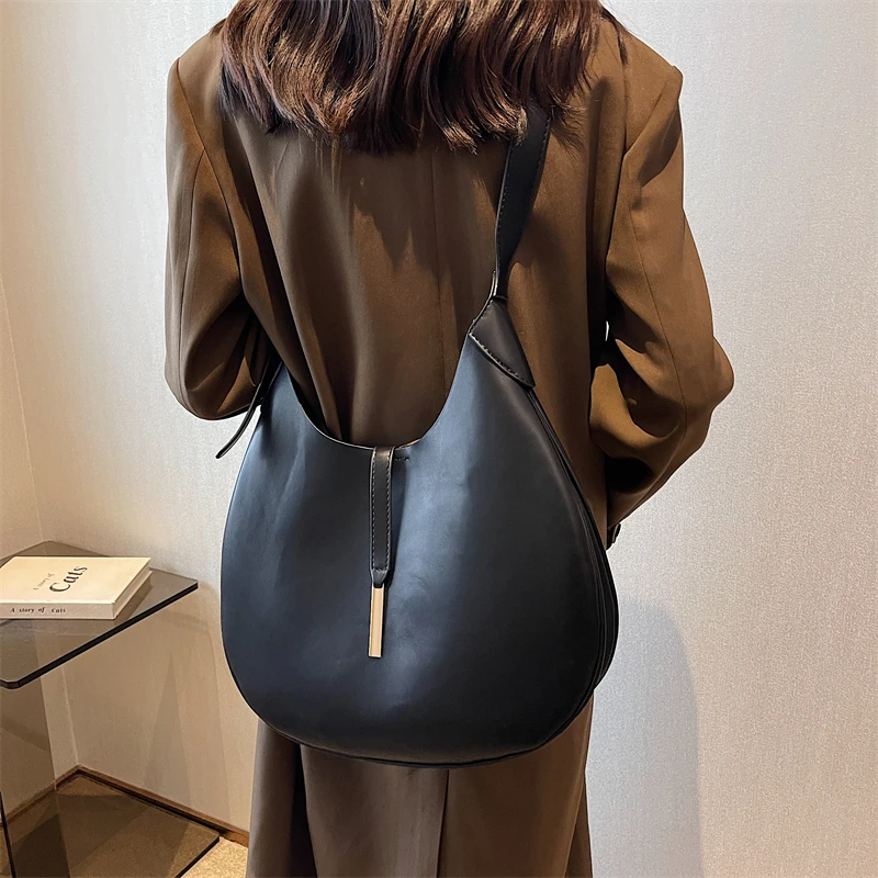 Large Shoulder Side Bag for Women 2023 Trend Designer Winter Simple Solid Color Big High Capacity Tote Bags Handbags