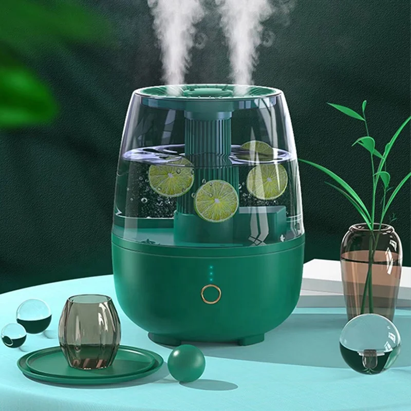 Dual Jet Large Capacity Humidifier Home Mini Desktop Humidifier Hydrating Air Purifier Portable 6.8L Ultrasonic Humidifier USB