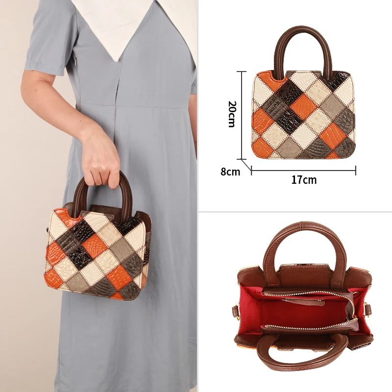 Women Small Totes Genuine Leather Shoulder Bags Fashion Luxury Brand Retro Crossbody Handbags Cowhide Famous 2022 Trend