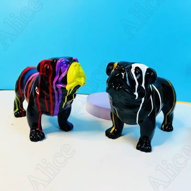 Креативная скульптура французского языка с изображением собаки украшение из