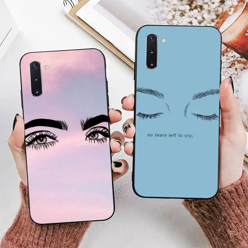 

Beautiful Eye Eyelashes Phone Case for Samsung Note 5 7 8 9 10 20 pro plus lite ultra A21 12 72