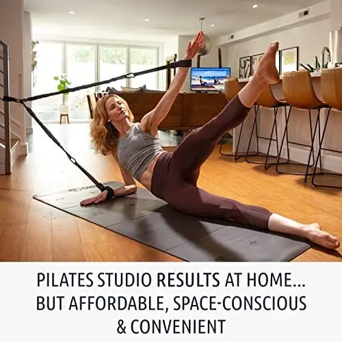 

Resistance Pilates System - World\u2019s Best Portable, Reformer Style Pilates \u2013 Premium Resistance Bands Set \u2013 Lightw